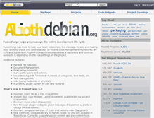 Tablet Screenshot of alioth.debian.org