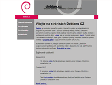 Tablet Screenshot of debian.cz
