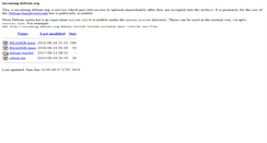 Desktop Screenshot of incoming.debian.org