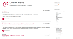 Desktop Screenshot of news.debian.net