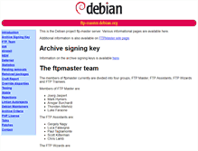 Tablet Screenshot of ftp-master.debian.org