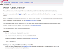 Tablet Screenshot of keyring.debian.org