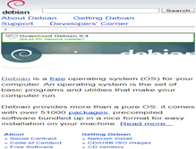 Tablet Screenshot of debian.org