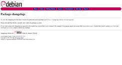Desktop Screenshot of changelogs.debian.net