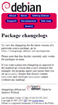 Mobile Screenshot of changelogs.debian.net
