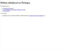 Tablet Screenshot of calendarserver.alioth.debian.org