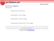 Tablet Screenshot of get.debian.net
