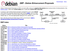Tablet Screenshot of dep.debian.net